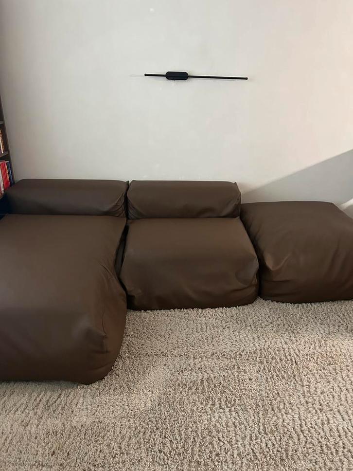 Japandi Lounge Bank / Bankstel, Huis en Inrichting, Banken | Bankstellen, Gebruikt, Hoekbank, Vierpersoons of meer, 250 tot 300 cm