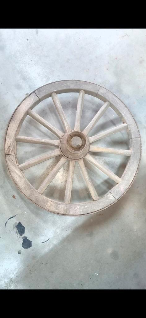 Robuust Karrewiel - 120cm - Decoratie, Antiek en Kunst, Antiek | Overige Antiek, Ophalen