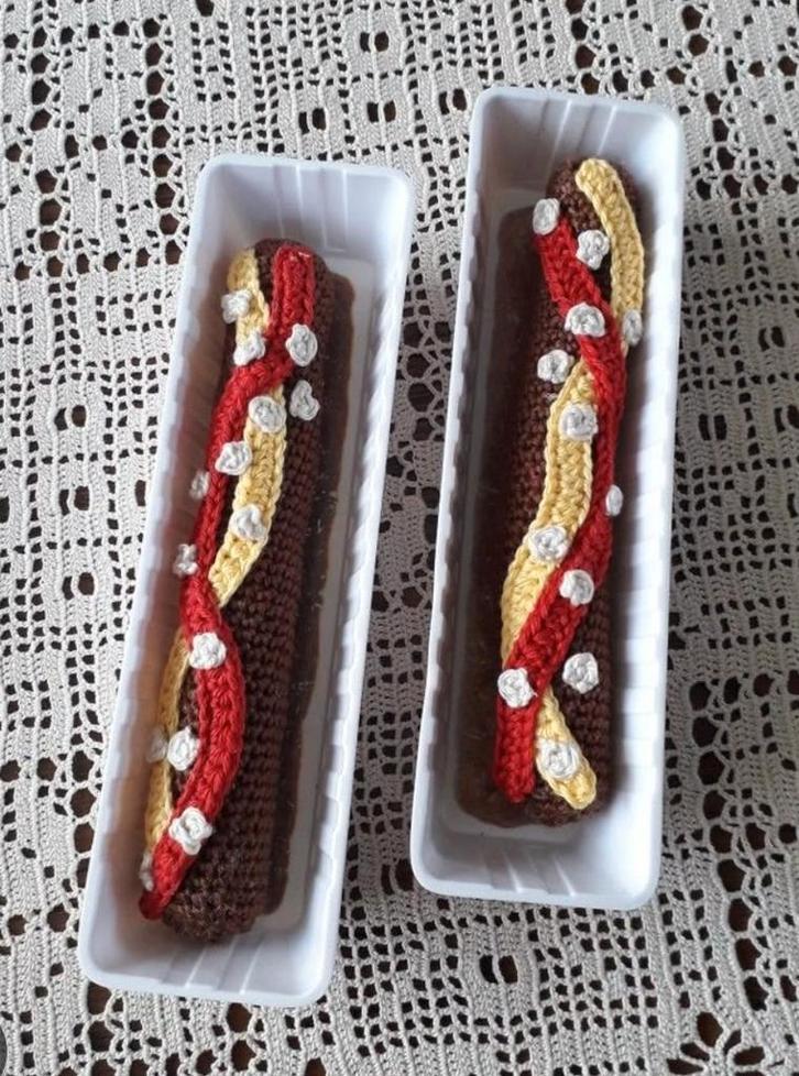 gehaakte frikandel speciaal NIEUW, Huis en Inrichting, Woonaccessoires | Overige, Nieuw, Ophalen of Verzenden