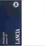 Lancia Prijslijst (1987), Ophalen of Verzenden, Nieuw, Overige merken