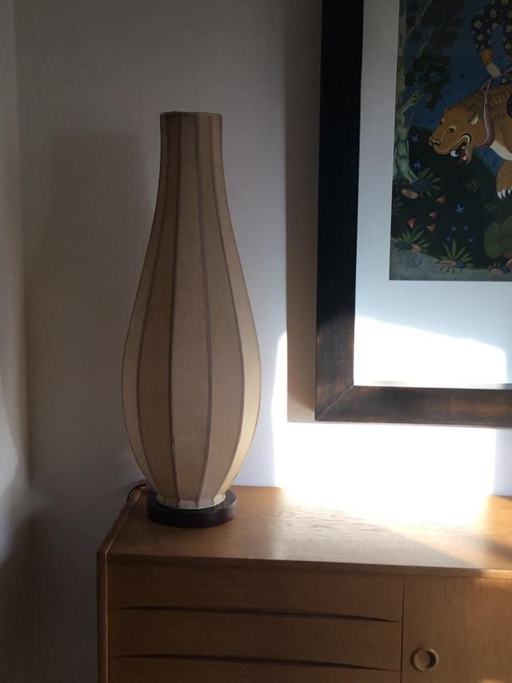 Vintage Cocoon Vloerlamp, 1960s, Huis en Inrichting, Lampen | Vloerlampen, Gebruikt, 100 tot 150 cm, Stof, Ophalen