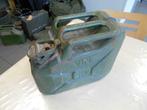 Jerrycan staal jaren 50 leger jerrycan 10 liter, Verzamelen, Ophalen of Verzenden, Landmacht, Amerika