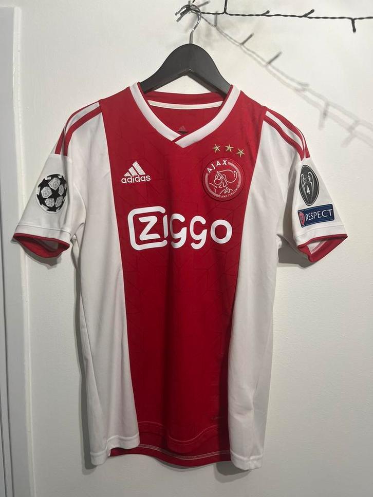 Ajax 2018/19 thuisshirt Tagliafico, Kleding | Heren, Sportkleding, Zo goed als nieuw, Voetbal, Maat 46 (S) of kleiner, Rood, Ophalen of Verzenden