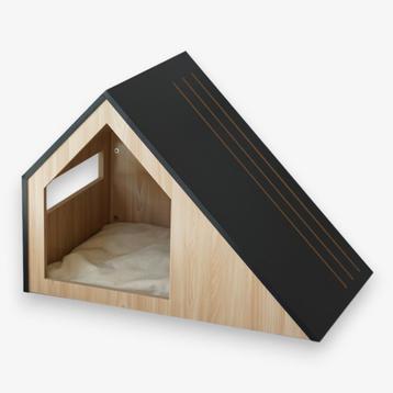 Hondenhuis/ hondenhok | hout | zwart | 75 x 50 x 53 cm beschikbaar voor biedingen