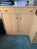 stijlvol bureaukastje opbergkastje  – licht fineer beuken, Ophalen, Gebruikt