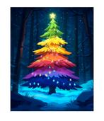 Nieuwe Diamond painting magische kerstboom 40x50., Ophalen of Verzenden, Nieuw