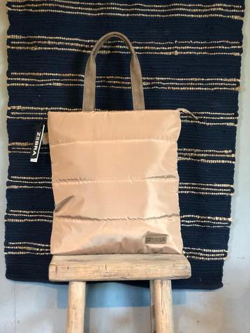 NIEUW Zebra schoudertas laptoptas puffer shopper taupe kleur beschikbaar voor biedingen