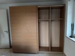 Houten schuifdeurkast - 230x250x60 cm, Ophalen, Gebruikt, 200 cm of meer, Overige houtsoorten