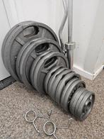 Olympische Halterschijven set 140kg, Sport en Fitness, Fitnessmaterialen, Ophalen