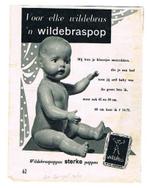Wildebraspop advertentie - uit Tijdschrift 1960, Verzamelen, Verzenden, Gebruikt