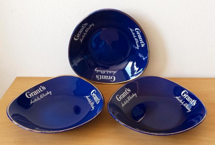 3 Grant's Scotch Whisky Schalen - groot, Verzamelen, Merken en Reclamevoorwerpen, Gebruikt, Gebruiksvoorwerp, Ophalen of Verzenden