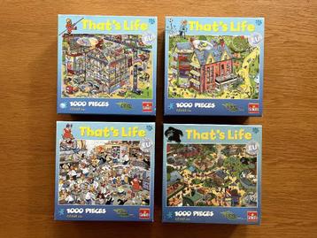 4X that's Life Legpuzzels, alle van 1000 stukjes beschikbaar voor biedingen