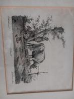 Litho van E.J. Verboeckhoven & P.S. Rommel, Ophalen of Verzenden