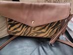 Bruine Schoudertas met Zebraprint, Ophalen of Verzenden, Zo goed als nieuw, Bruin, Schoudertasje