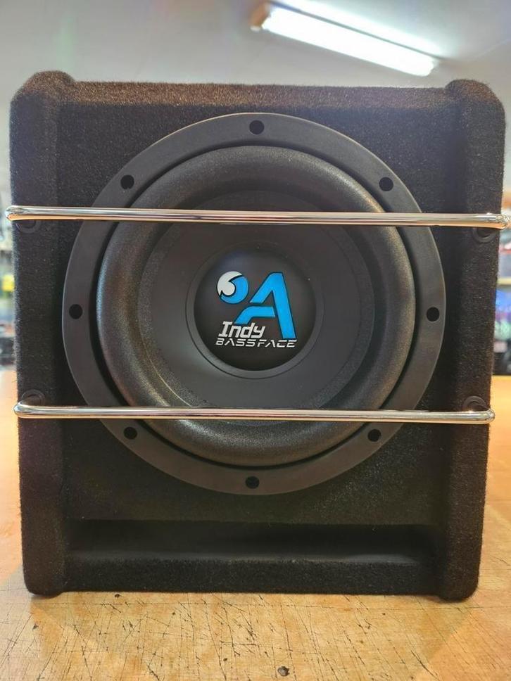 Indy a bassface 8inch subwoofer met kist 200watt rms, Auto diversen, Autospeakers, Nieuw, Ophalen of Verzenden