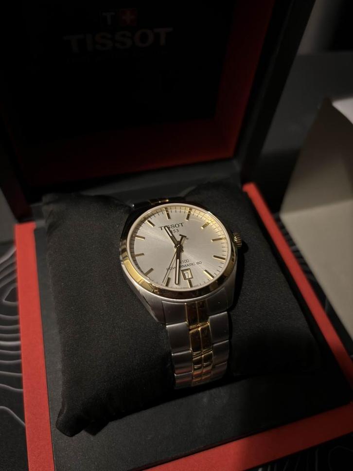 Tissot PR100 Powermatic 80 two tone, Sieraden, Tassen en Uiterlijk, Horloges | Heren, Zo goed als nieuw, Polshorloge, Overige merken