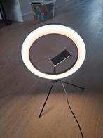 Ringlamp met telefoonklem. Licht., Audio, Tv en Foto, Fotografie | Fotostudio en Toebehoren, Zo goed als nieuw, Ophalen