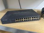 Tp Link netwerk switch 24x 1 Gig snelheid, Ophalen of Verzenden, Zo goed als nieuw