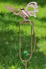 Tuinsteker, tuinprikker, windspel, pendel met Vlinder, bruin, Tuin en Terras, Ophalen of Verzenden, Nieuw