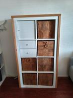 Steigerhouten Kast Kallax - Strandkamer/Kinderkamer, Ophalen, Zo goed als nieuw