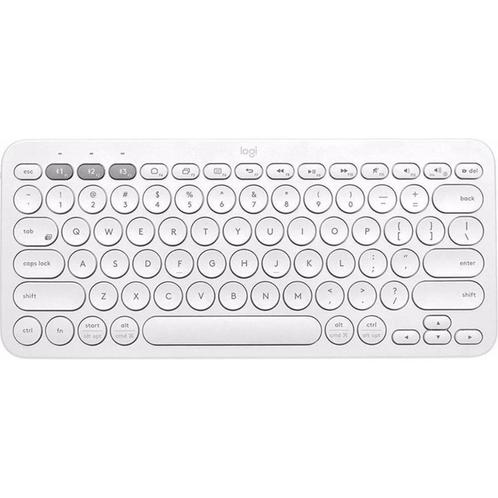 Logitech K380 - Draadloos Toetsenbord - Wit, Computers en Software, Toetsenborden, Nieuw, Qwerty, Draadloos, Ergonomisch, Multimediatoetsen