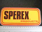 sticker sperex products logo, Verzenden, Zo goed als nieuw, Merk