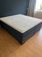 Boxspring elektrisch verstelbaar, Ophalen, Blauw, Tweepersoons, Zo goed als nieuw