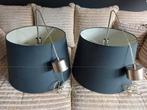 Grote hanglampen 2x, antraciet, Huis en Inrichting, Lampen | Hanglampen, Ophalen, Gebruikt, Stof, Minder dan 50 cm