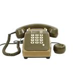 Vintage Kaki Telefoon met Drukknoppen Socotel Frankrijk, Telecommunicatie, Vaste telefoons | Niet Draadloos, Ophalen of Verzenden