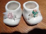 2 witte porseleine baby schoentjes, Ophalen of Verzenden
