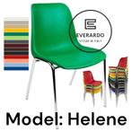 Kantinestoelen Helene. Groen. Stapelstoelen kuipstoelen, Ophalen, Marconiweg 10 Zeewolde, Nieuw, Info@everardo.nl