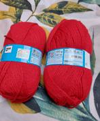 2 bollen wol, rood, Ophalen of Verzenden, Nieuw, Breien of Haken, Wol of Garen