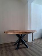 Mangohouten Trevor tafel Leen Bakker - 150cm rond, Ophalen, Rond, Vier personen, 100 tot 150 cm