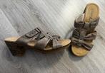 Slippers met hak, Kleding | Dames, Schoenen, Ophalen of Verzenden, Zo goed als nieuw, Slippers