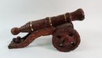 Brocante antiek houten beeld, groot Kanon. S13, Antiek en Kunst, Ophalen of Verzenden