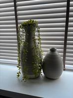 Taupe kleurige keramieken vazen, Huis en Inrichting, Woonaccessoires | Vazen, Overige kleuren, 50 tot 75 cm, Aardewerk of Porselein