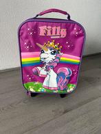 Filly Unicorn koffer trolley, Ophalen of Verzenden, Zo goed als nieuw, Zacht kunststof, Uitschuifbare handgreep