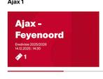 1 kaart Ajax Feyenoord 119, Tickets en Kaartjes, Eén persoon, September