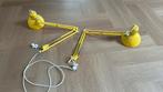 2x lamp knikarm geel, Ophalen, Zo goed als nieuw, Metaal of Aluminium