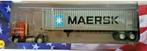 Freightliner COE 1976 MAERSK Container 1/43 USA TRUCKS # 15, Nieuw, Overige merken, Bus of Vrachtwagen, Verzenden