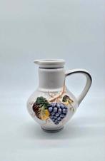 Vintage Portugese Kan - Druivenmotief, Huis en Inrichting, Ophalen of Verzenden, Gebruikt, Rechthoekig, Porselein of Keramiek