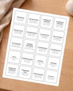 Kruidenlabels Arabisch– 100 stickers water- en oliebestendig, Ophalen of Verzenden, Nieuw