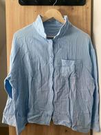 Lichtblauwe blouse, Ophalen of Verzenden, Zo goed als nieuw, Maat 38/40 (M), Blauw