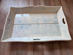 Vintage brocante jaren ‘70 groot houten dienblad: 75x47 cm!, Huis en Inrichting, Woonaccessoires | Dienbladen, Ophalen of Verzenden