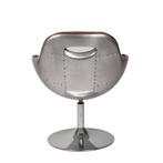 Vintage Look Retro Lederen Aviator Fauteuil Aviation Stoel, Info@dehanzeherten.nl, Minder dan 75 cm, Vintage, Retro, Industrieel, Refurbished