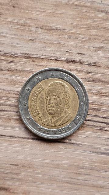 Spaanse 2 euromunt 1999 beschikbaar voor biedingen