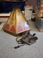 2 Amsterdamse school gebrandschilderde lampen, Ophalen of Verzenden