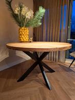 Mango houten eettafel super mooi!, Huis en Inrichting, Ophalen, Rond, Zo goed als nieuw, 100 tot 150 cm
