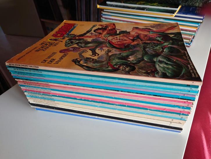 Conan de Barbaar 1t /m26 sc. Oberon Strips, Boeken, Stripboeken, Gelezen, Complete serie of reeks, Ophalen of Verzenden