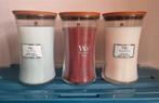WoodWick geurkaarsen Large, Ophalen of Verzenden, Nieuw, Overige materialen, Minder dan 25 cm